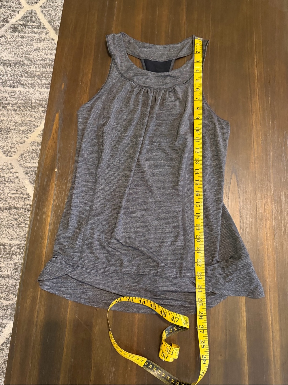 Lululemon Women's Dark Gray Scoop Neck Racerback Tank - Picture 3 of 5
